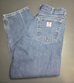 Tyndale FR Flame Resistant Jeans Mens 35x29 Made In USA Workwear Denim Pants